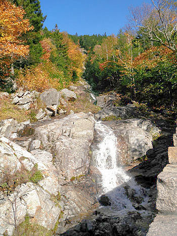 Flume Cascades - Flume Waterfalls, NH, New Hampshire Hart's Location, White Mountains, Route 302 Near Mount Jackson